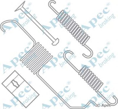 APEC BRAKING kit963 -  Комплектующие, тормозная колодка